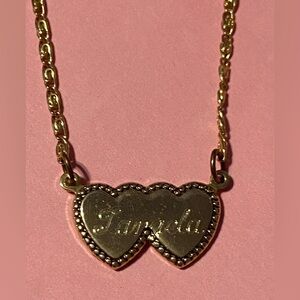 Vintage Gold Filled Personalized Heart Name Necklace #6971 💎 SALE